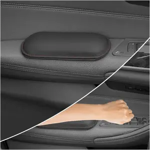 2 count  Door Armrest Pads,Soft Leather+Memory    Pads for Arm Support&Protect Elbow and ,Universal  Elbow Pads  Accessories Interior for   (Black)