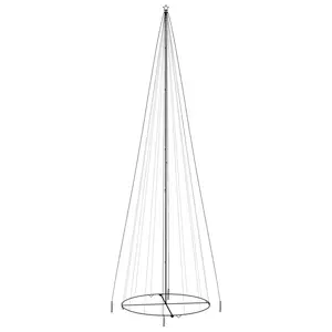 vidaXL Christmas Cone Tree Decoration Artificial Christmas Tree with LEDs