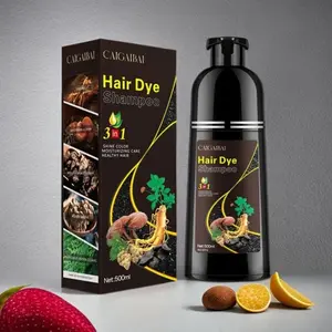 Natural Hair Dye Cream 500ML, Herbal Ingredients, Three-In-One Formula, Natural Coverage, Nourishes Roots, No Flammable Aerosols, Haircare, Hair Dye Shampoo