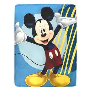 [SummerVibes] DISNEY CLASSIC Mickey Mouse Cozy Throw Blankets, All Seasons Flannel Fleece Blanket Soft Warm Blankets For Couch Sofa Bed Camping Travel