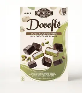 Douffle Dubai Souffle Minis Chocolate & Vanilla Natural Original Sweets Mini Size for Snacking and Sharing
