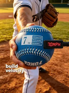 Weighted Baseball for Pitching & Throwing Training - 7oz Practice Ball for Strength Development & Velocity Building - Ideal for Youth & Adult Pitchers of All Skill Levels