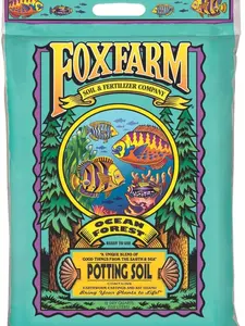 FoxFarm Ocean Forest Potting Soil 12qt Light Aeration Texture pH Adjusted for Nutrient Uptake Optimal Nutrient Retention for All Container Plants