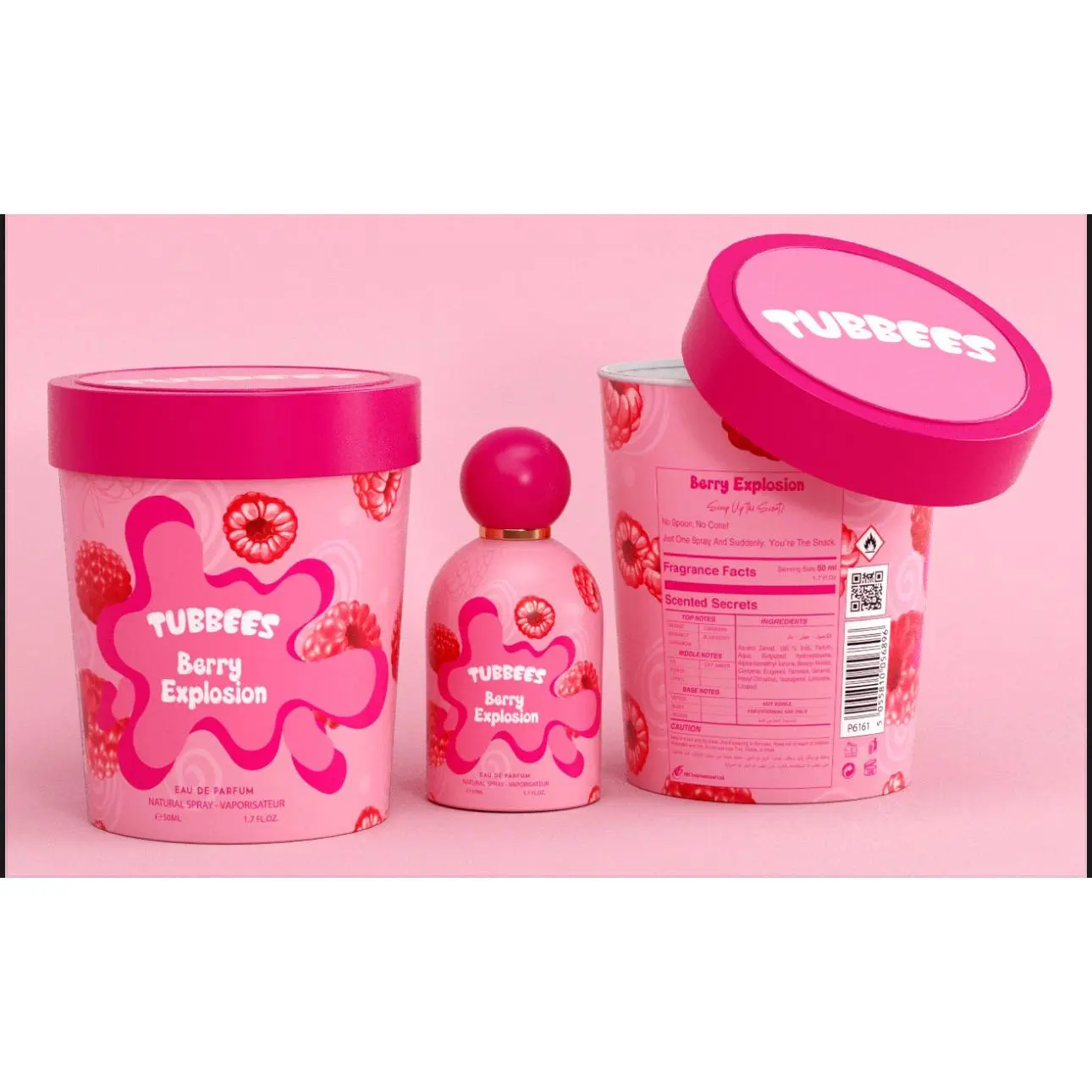 Armaf Tubbees Berry Explosion, 50ML Unisex Perfume, Refreshing Fruity Floral Scent with Strawberry and Rose Notes, Fruity Floral Perfume