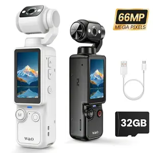 Portable Vlogging Camera with 180° Rotating Lens, Videos, Pocket Video Camera for Photography, Digital Camera for Meeting and Daily Use with SD Card,  Ideal Gift for Girls, Boys, and Beginners, Birthday Christmas Gift