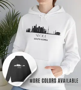 Seoul Hoodie Sweatshirt - South Korea - Unisex - pullover - sweater - Women - Matching couples - City Skyline - Gift - Asia - Tourist