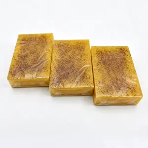 Lemon Curcuma Curcumin KojicAcid Soap Natural Organic Turmeric KojicAcid Bar for Dark Spots Hyperpigmentation Acne Treatment Deep Cleansing Bubble Net Included