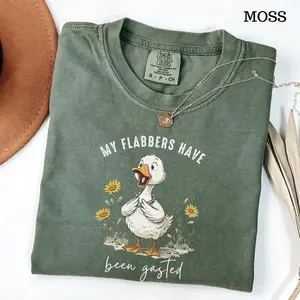 Comfort Colors "Flabbers Gasted" Goose Shirt - Funny Sarcastic Tee, Gift for Him for Her