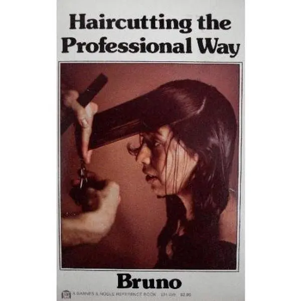 USED Book - Haircutting the Professional Way (A Barnes & Noble Reference Book EH 459) by Frank Bruno (Paperback) - english