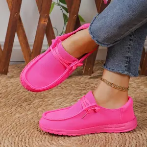 Women's Fashion Sneakers, Stylish Sporty Slip-on Flat Walking Shoes plus size, Casual Athletic