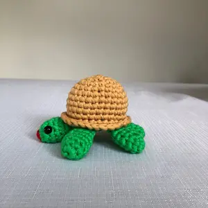 Crochet Turtle Plushie Handmade Pet Toys cat