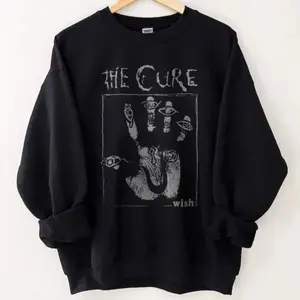 Vintage 90s The Cure Sweatshirt, Concert Crewneck for Retro Music Fans