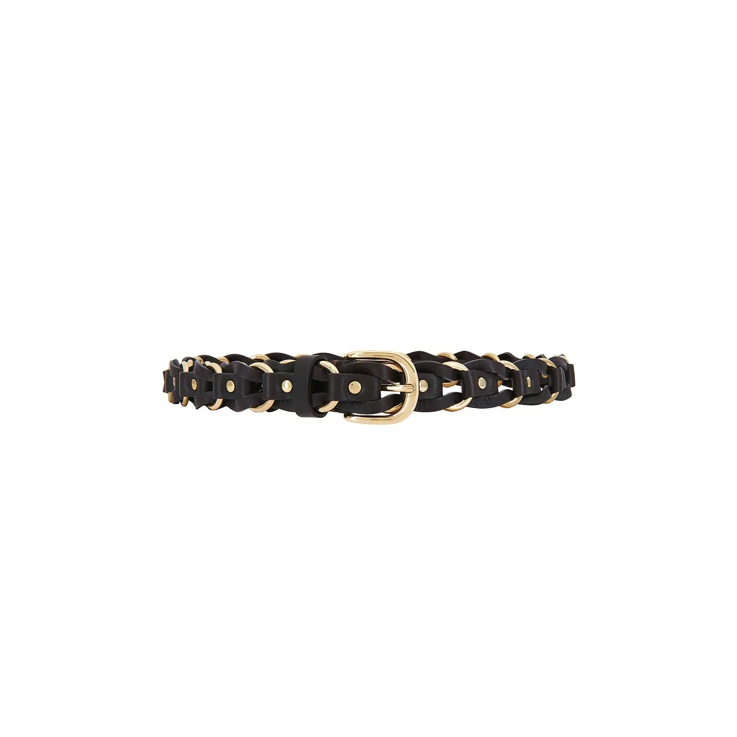 Madewell Woven Metal Belt in Coffee Bean