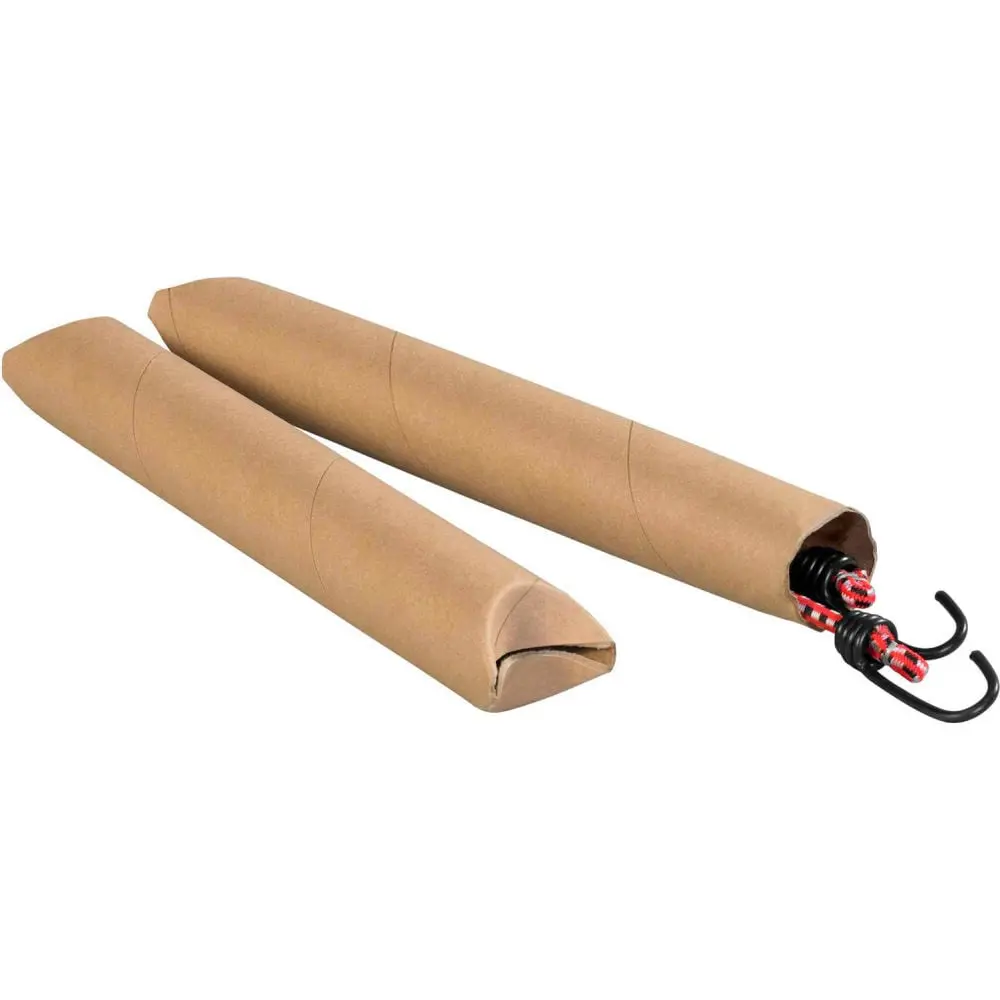 Global Industrial BP2307 2 Dia. x 24 in. Crimped End Mailing Tubes, Kraft - 0.06 in. Thick - Pack of 50