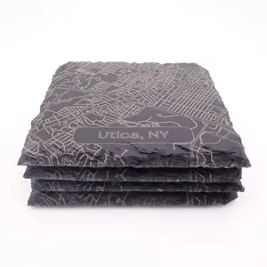 Utica, NY Slate Coaster (4-pack)