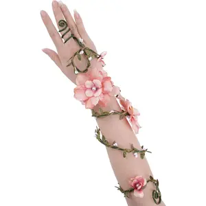 Renaissance Fairy Floral Arm Wrap - 1 PC Elf Bracelet Mother Nature Costume Poison Ivy Costume Renfaire Accessories 2026