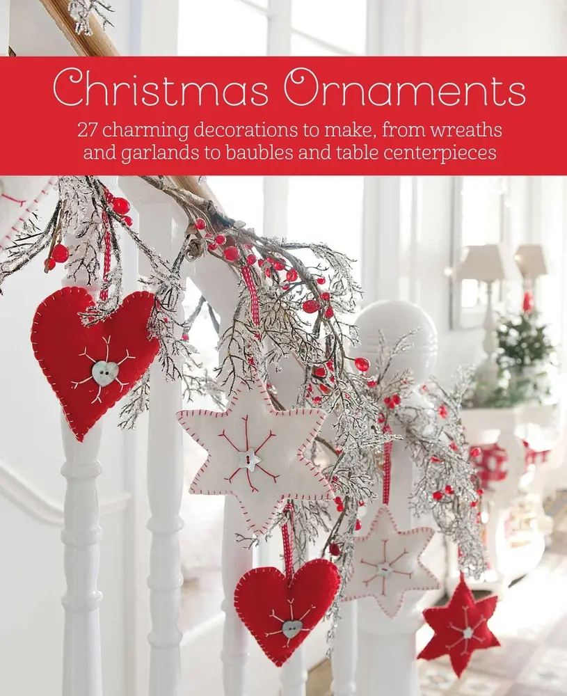 USED Book - Christmas Ornaments: 27 Charming Decorations to Make, from Wreaths and Garlands to Baubles and Table Centerpieces by Cico Books (Hardcover) - english