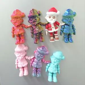 Magnetic Santa Claus Refrigerator Magnet, Christmas Gift, Festive Decoration, Cute Kitchen Decor, Seasonal Home Accessory, Fridge Magnet