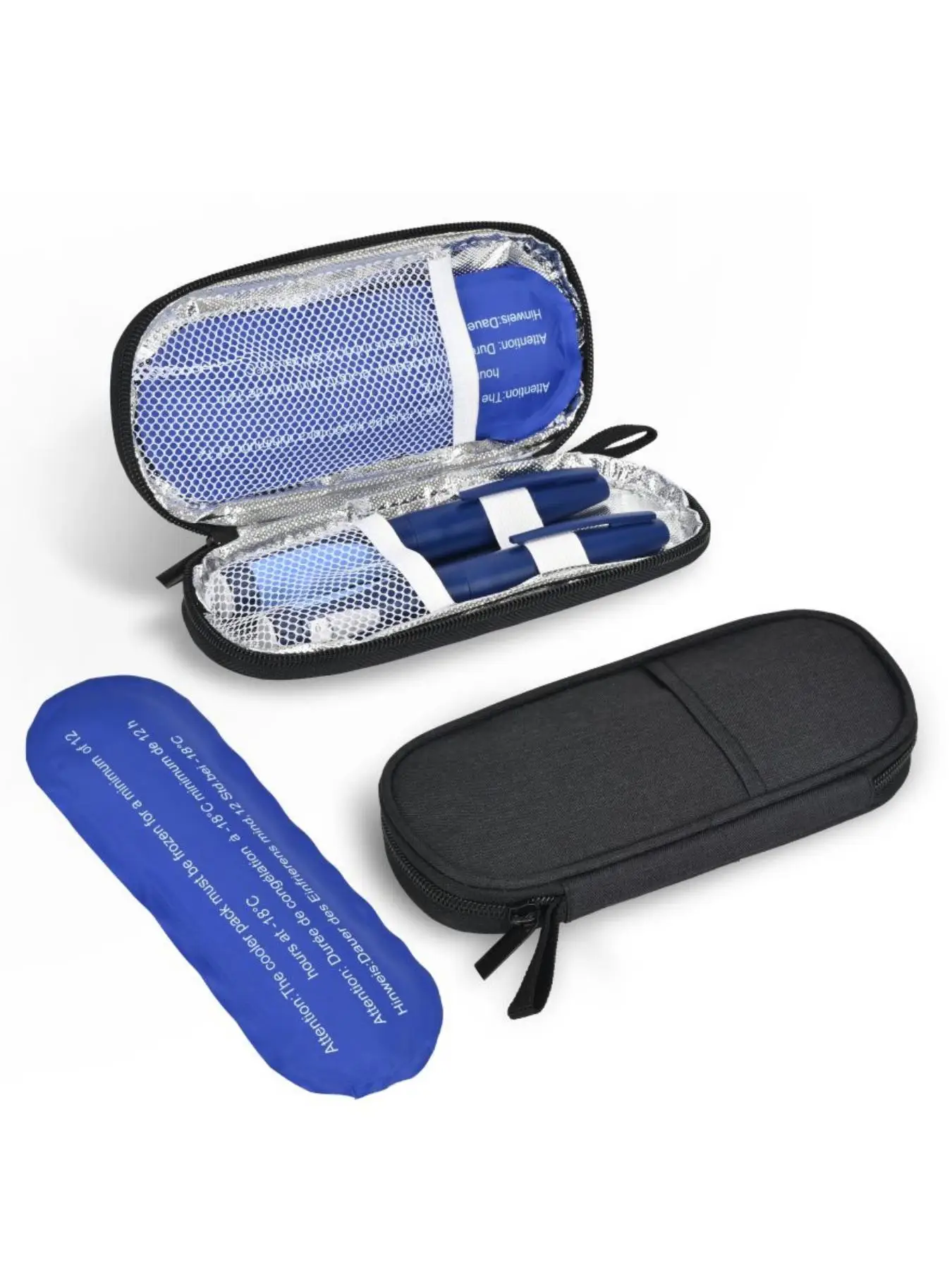 Insulin Pen Cooler, Travel Case Diabetic Medication Insulated Cool Organizer with 1 Reusable Ice Packs for Insulin Pen and Other Diabetic Supplies for