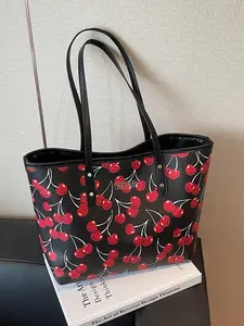 Fashion Women's Printed Large Capacity Tote Bag Shoulder Bag Versatile Mommy Bag Underarm Bag, Stylish and Practical Handbag