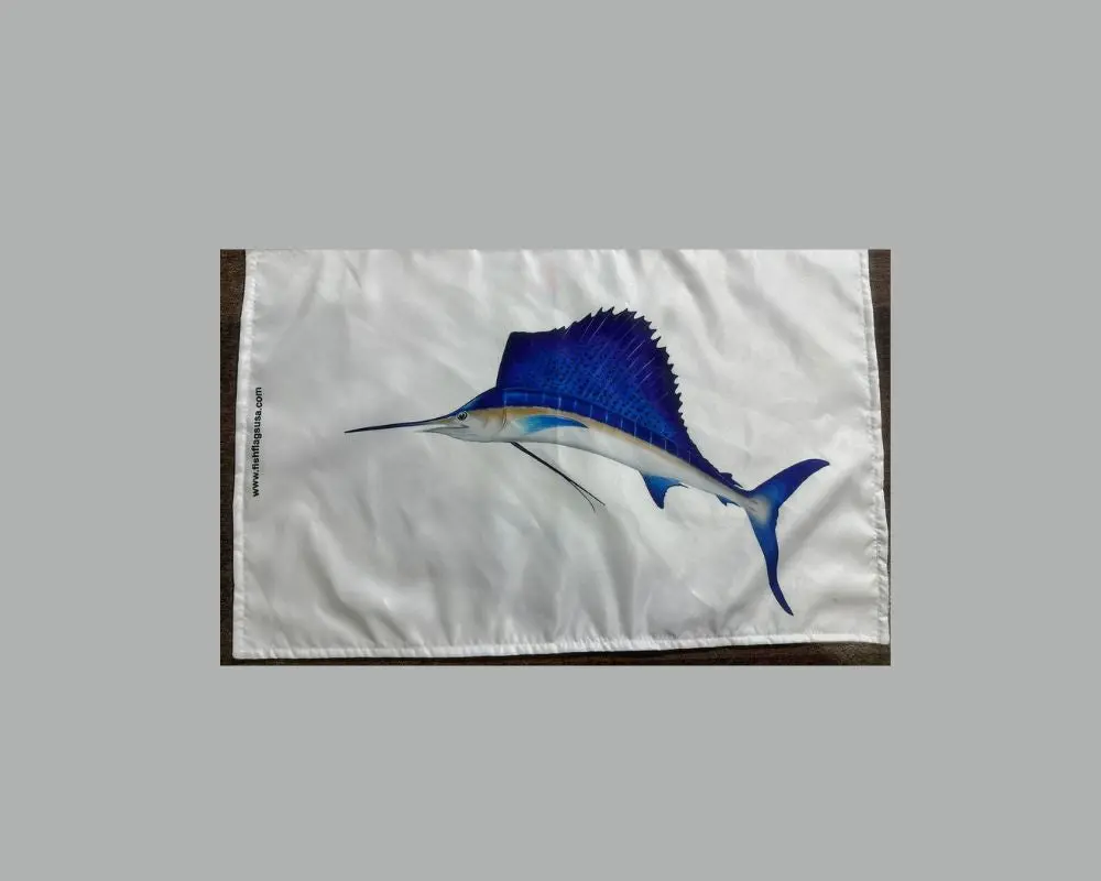 New More Realistic Sailfish Catch Flag