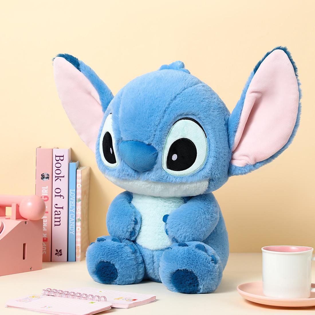 Disney Lilo & Stitch Plush Toy,10" Sitting Stitch Plush Doll for Disney Fans Valentine's Day Present,Plush Toys for Kids and Collectors Stuffed Animal,Birthday Gift Holiday Gifts（1pc)