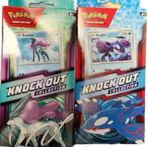 Pokémon Knockout Collection Suicune Or Kyogre 2 Booster Packs Each Box, Foil Promo Card & More!