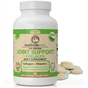 Collagen for Dogs and Cats - Joint Supplement + Vitamin C Support Joint Health with Vitamin C for Enhanced Mobility and Flexibility