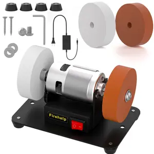 Mini Belt Sander, 7 Adjustable Speed Electric Belt Grinder，It's suitable for grinding, sharpening, and polishing tools, making it ideal for woodworking and metalworking. Suitable for use in workshops, factories, and homes.