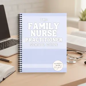 The Family Nurse Practitioner School Guide – FNP Spiral Notebook, Clinical Study Notes, Nursing School Workbook, NP Exam Prep