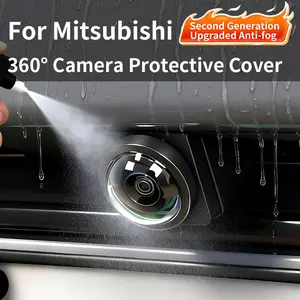 360° Panoramic Camera Protective Cover for Mitsubishi, Waterproof Dustproof & Upgraded Anti-Fog Car Exterior Accessories for Outlander Triton Eclipse Cross Pajero Sport Mirage ASX Aksesori dan perlengkapan mobil