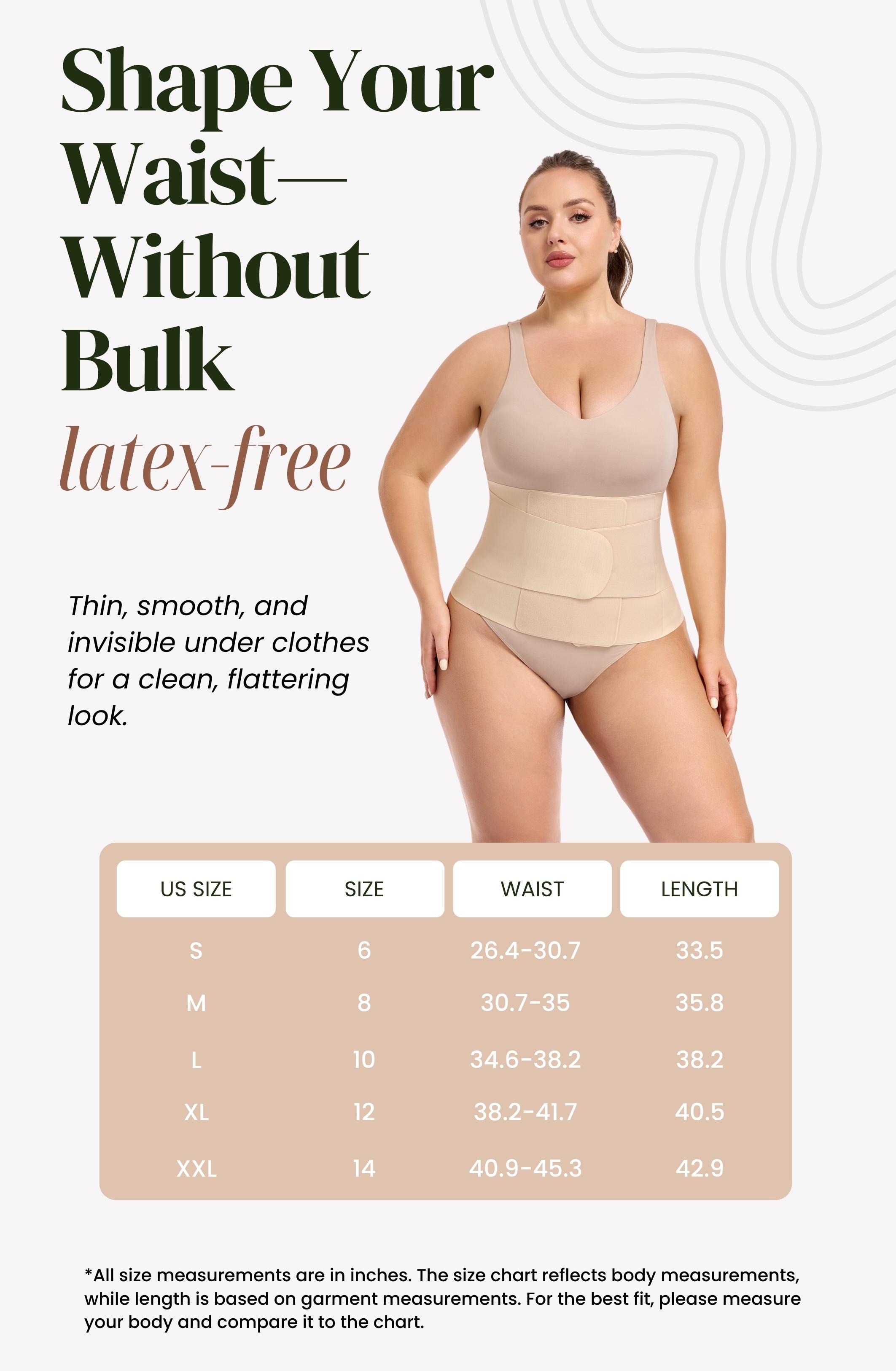 Colorfulkoala Women’s Lightweight Waist Cincher – Latex-Free Tummy Control Belt, Breathable & Comfortable Body Shaper, Adjustable Fit