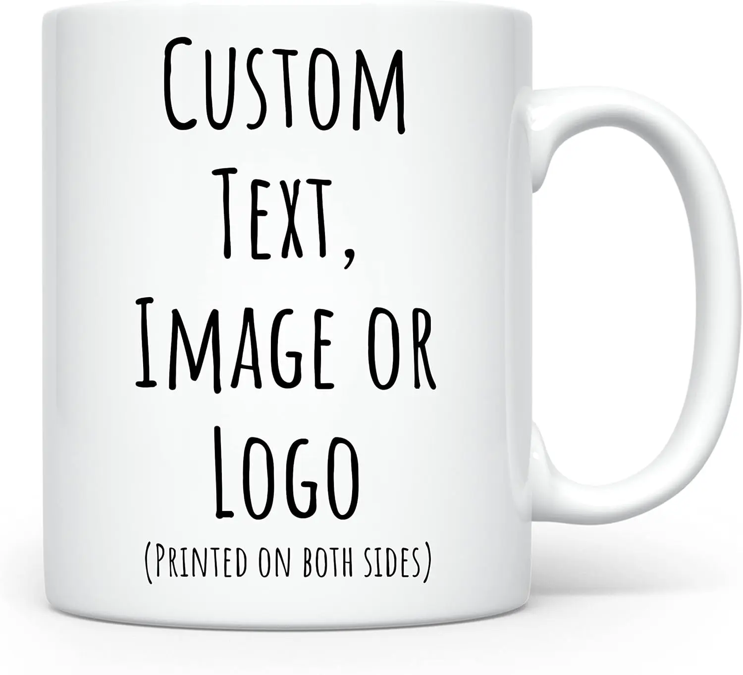 11 Oz Personalized Customized Ceramic Drink Mug - Reusable Glossy Printed Washable Tea Cup for Men, Father’s Day Festive Gift (Home & Party Supplies), Reuse