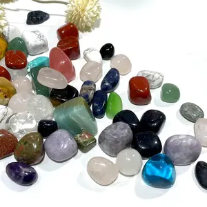 800g Different Materials Crystal Stone Irregular Stone Clear Quartz Amethyst Opalite Tiger Eyes Healing Stone Home Decoration From IG Crystal