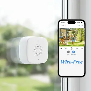 Rraycom 4MP 2.5K Indoor Window Camera, 2.4/5GHz Dual-Band WiFi Security Camera with Magnetic Mount, 6S Pre-Roll & AI Human Detection, No-Drill Wireless Camera for Home Security