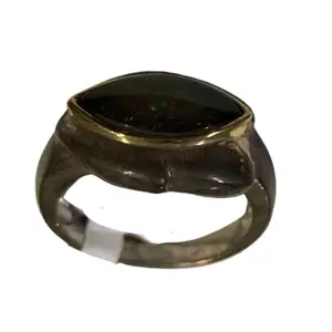 Ammolite Silver Ring (Size 6)