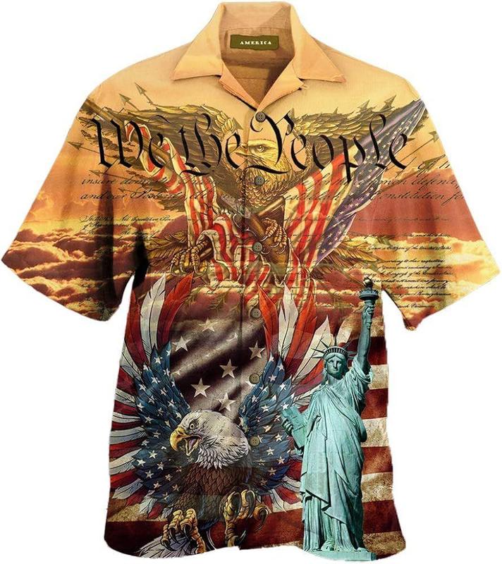 America 250th Birthday Unisex Hawaiian Shirt – 1776–2026 Patriotic Summer Shirt