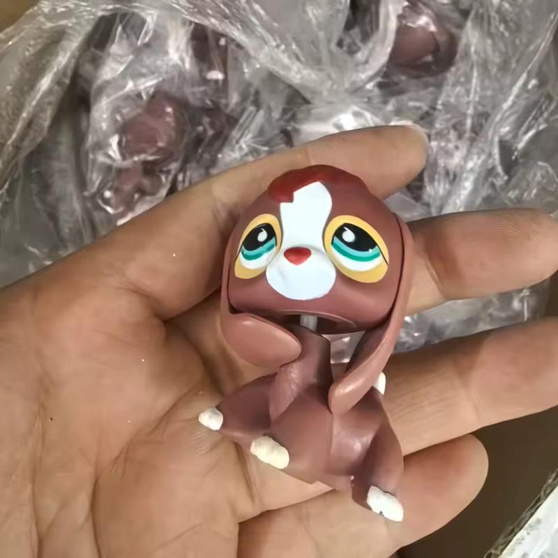 10pcs choose Old Pet Toys Cat Puppy Figure Mini dolls Toy Figures Classic Little Pet Cat Dog Animal Action figures Toys 02