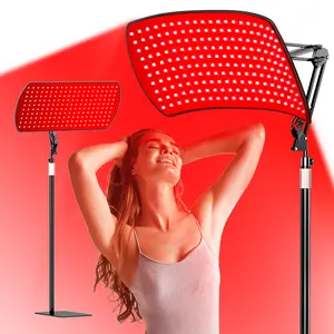 Red Light Therapy for Face and Body, Upgraded 3 in 1 200 LEDs Infrared Light Therapy Lamp with Stand, 660nm 850nm Infrared Lights Panel with Timer & Remote Control, Portable Therapy Device at Home