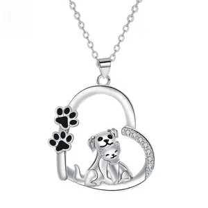 Paw Print Heart Necklace – A Symbol of Love, Loyalty, and Pet Bonding