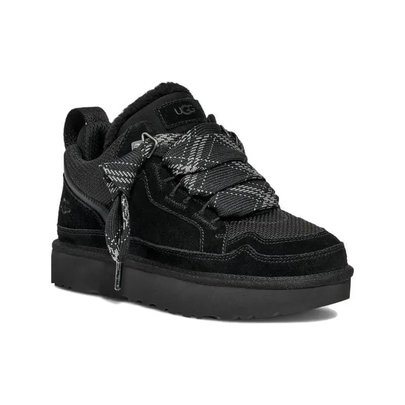 UGG Lowmel 1144032-BLK Sneakers Women's Black Suede Comfort Casual Shoes GUG177