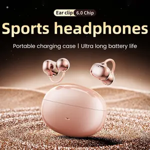 Open-Ear Ultra-Comfort Wireless Headphones Bluetooth 6.0 Earbuds IPX5 Waterproof HiFi Music Earphones with Microphone for Small Ears Sports Running Exercise Couple Gift