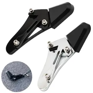 Motorcycle Kickstand Extension Pad, Anti-sink Aluminum Support Base with Non-slip Surface, Universal Motorcycle Accessories for BMW R18/R18 Classic