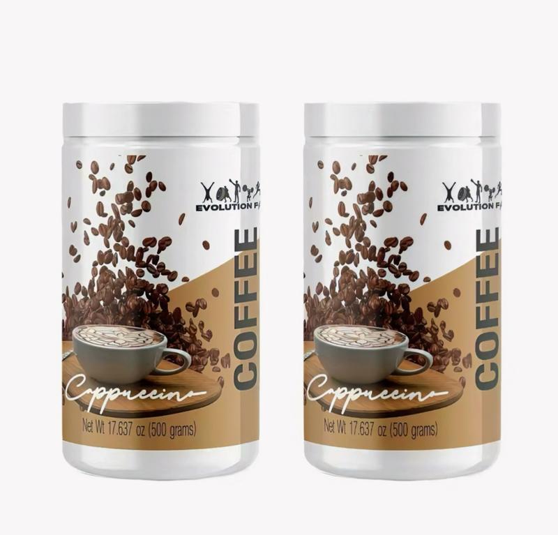 Evolution Coffee Cappuccino Flavor Beverage Creamy with L-Carnitine a Dietary Supplement Product