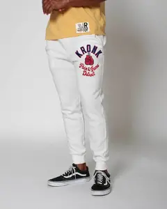 Kronk 'Pain & Fame' Ivory Sweatpants