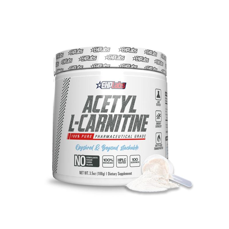 EHPlabs Acetyl L Carnitine Powder 100g  | New Year New Me |  - Supports Natural Energy Production, Naturally Flavored , Supports Healthcare - Carnitine, PCOS - Stack With OxyShred