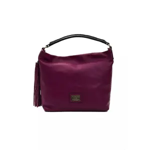 Pompei Donatella Burgundy Leather Shoulder Bag