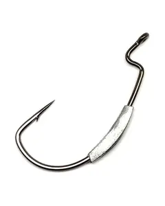 Gamakatsu Worm Superline Extra Wide Gap (EWG) Weighted Hooks NS Black