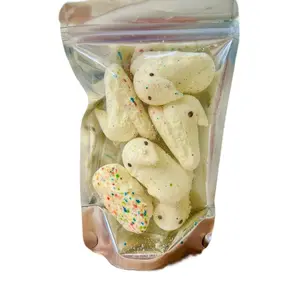 Party Cake Freeze Dried Chicks - Surfside Freeze Dried, Crunchy Colorful Easter Snack with Intense Flavor and Melt-In-Mouth Texture - Cake Flavor Dry Dessert