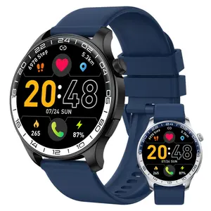 Summervibes Full Touch AMOLED Smartwatch Bluetooth Calling Sleep Tracking 100+Sports Women’s Health Modes Long Battery Life Compatible with iOS Android Fitness Smartwatch for Men & Women